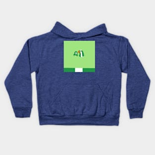 Sporty Nigerian Design on Green Background Kids Hoodie